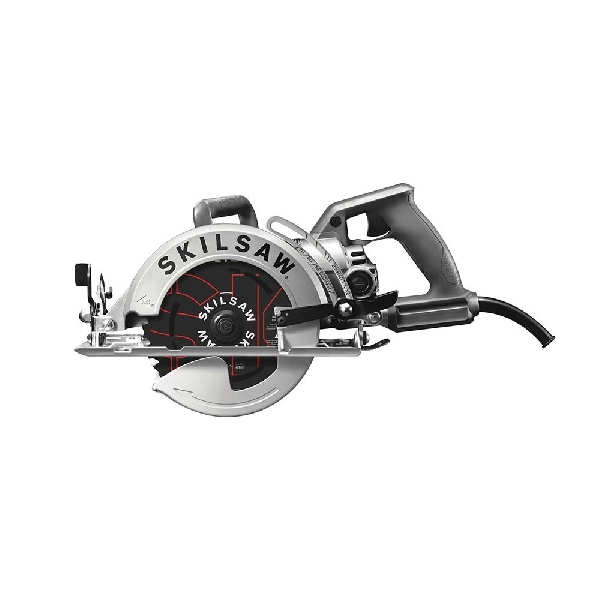 SPT77W-01 Worm Drive Saw, 15 A, 7-1/4 in Dia Blade, 0.812 in Arbor, 2-13/32 in D Cutting, 51 deg Bevel