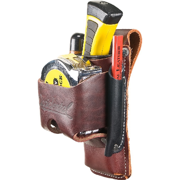 Occidental Leather 5522 4-in-1 Tool Holder, 4-Pocket, Leather, Black/Brown - 3