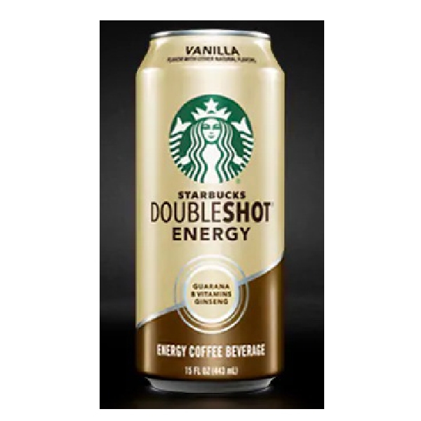 Starbucks 15OZSTRBCKDSV Energy Drink, Vanilla, 15 oz, Can