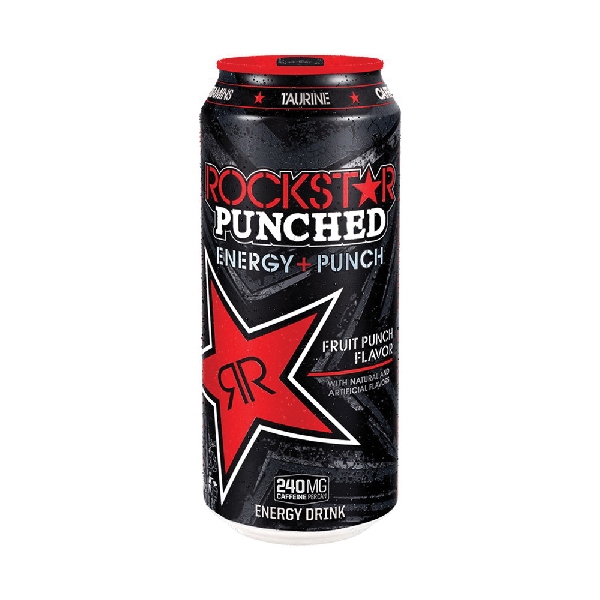 Rockstar Energy 16OZROCKSTAR Energy Drink, Fruit Punch, 16 oz Can