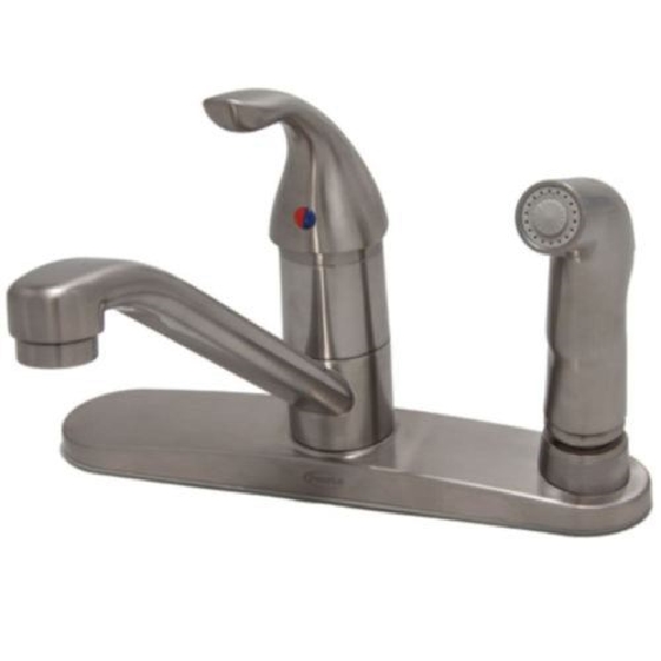 Proflo PFXC4121CP Series Kitchen Faucet, 6 in H Spout, Chrome Plated, 8 in, 7-7/16 in H Dimensions, 1.5 gpm, Metal