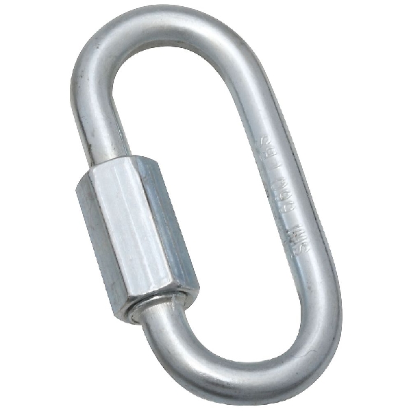 Stanley Hardware S647-340 Quick Link, 3/16 in Trade, 660 lb Working Load, Steel, Zinc