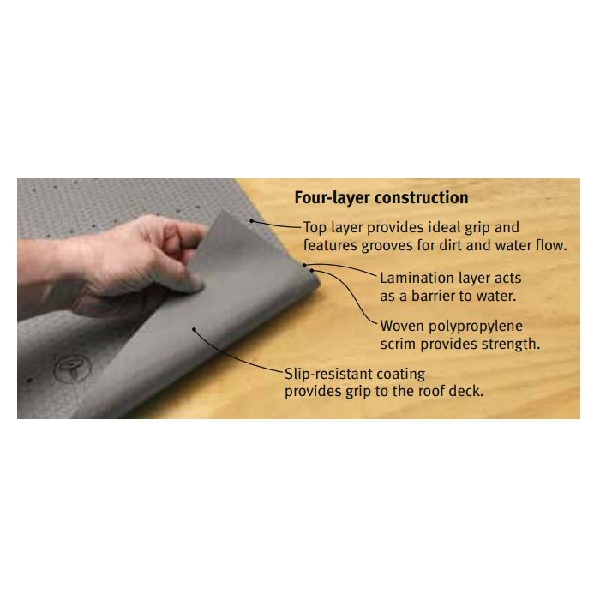 Tyvek Protec 120 Roofing Underlayment, 250 ft L, 4 ft W, Polypropylene/Synthetic