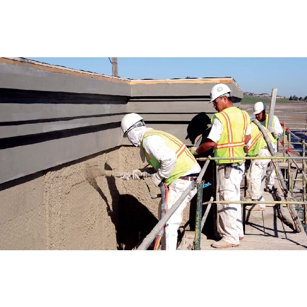 Rapid Set 130100550 Premium Pre-Mixed Stucco, Tan, 50 lb Bag - 2