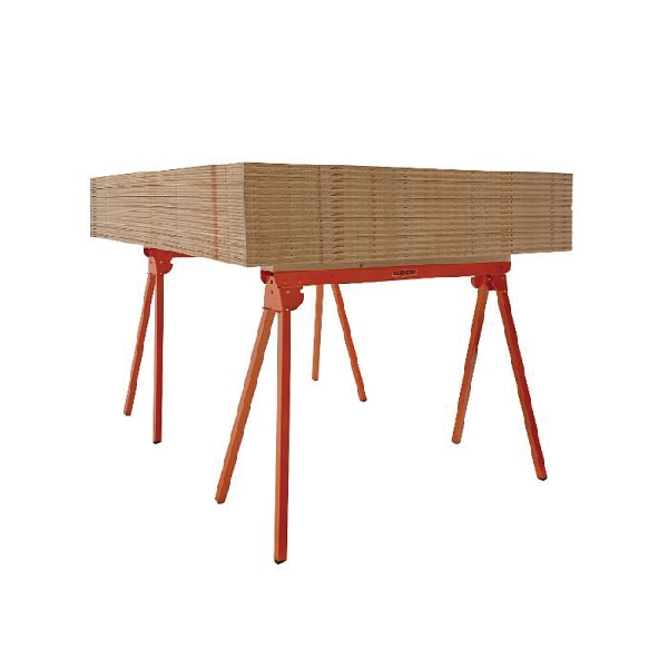 Bora Portamate Port-a-Mate PM-3300 Heavy-Duty Folding Sawhorse, 500 lb, 33 in H, Steel, Orange - 2