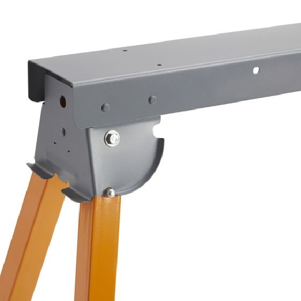 Bora Portamate Port-a-Mate PM-3300 Heavy-Duty Folding Sawhorse, 500 lb, 33 in H, Steel, Orange - 3