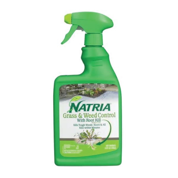 NATRIA 706471D Grass and Weed Control, Liquid, Spray Application, 24 oz Bottle - 2