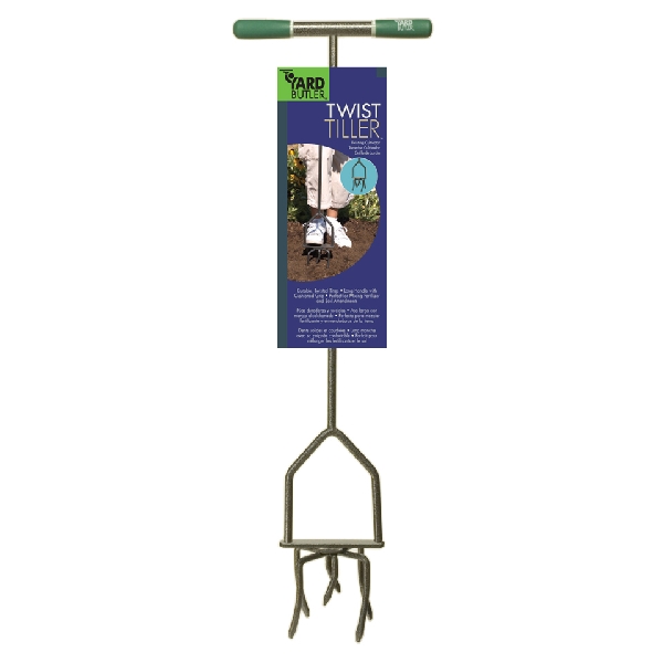Yard Butler TNT-4 Twist Tiller, Steel, Powder-Coated, Cushioned Handle - 4