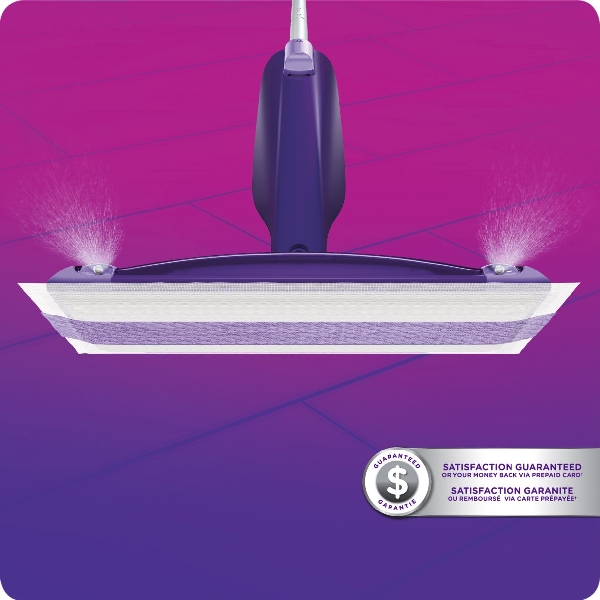 Swiffer WetJet 32694 Floor Spray Mop, Purple Mop Head