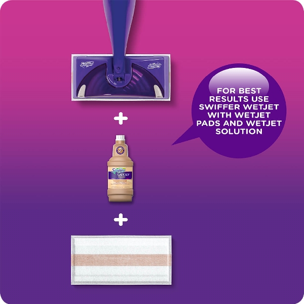 Swiffer WetJet 32694 Floor Spray Mop, Purple Mop Head