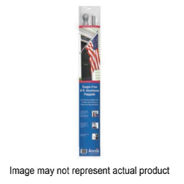 238103 Spinning Flag Pole with Bracket, Aluminum