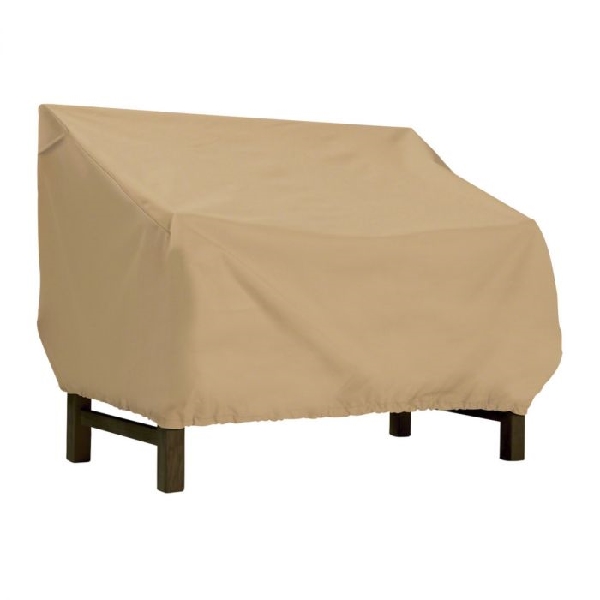 Classic Accessories Terrazzo 58272 Bench/Loveseat Cover, Polyester, Sand - 1
