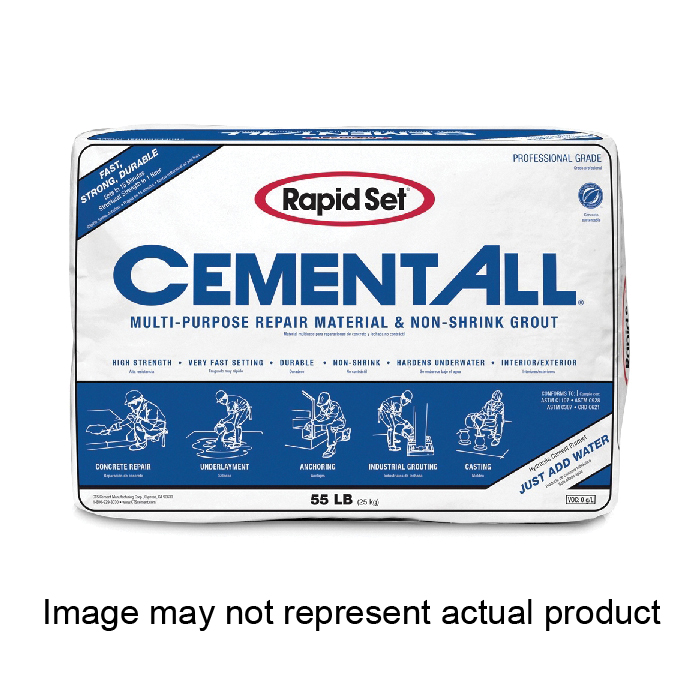 CEMENT ALL Series 120020025 Non-Shrink Grout, Tan, Solid, 25 lb Bag
