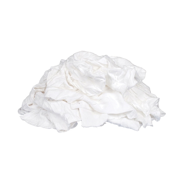 Buffalo 10520 Recycled Rag, White, 4 lb