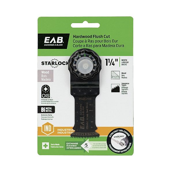 OMT Blade, Exchange-A-Blade, Precision Cut Wood, Starlock, 1-1/4 in Bi-Metal Flush Cut - 3