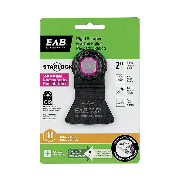 OMT Blade, Exchange-A-Blade, Scraper Blade, Starlock, 2 in HCS Rigid - 3