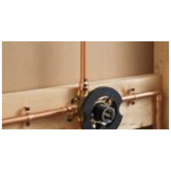 Pfister 0X8-310A Tub and Shower Valve, 1/2 in Connection, NPT, 5.5 gpm, 125 psi Pressure, 4-Port/Way, Brass Body