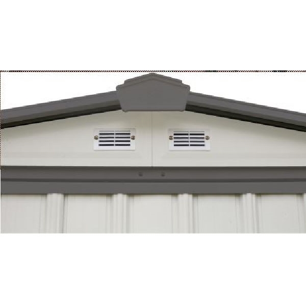 Arrow Storage Products EZ6565LVCRCC Storage Shed, 140.25 sq-ft, 6 ft W, 5 ft D, 6 ft H, Steel, Cream - 5