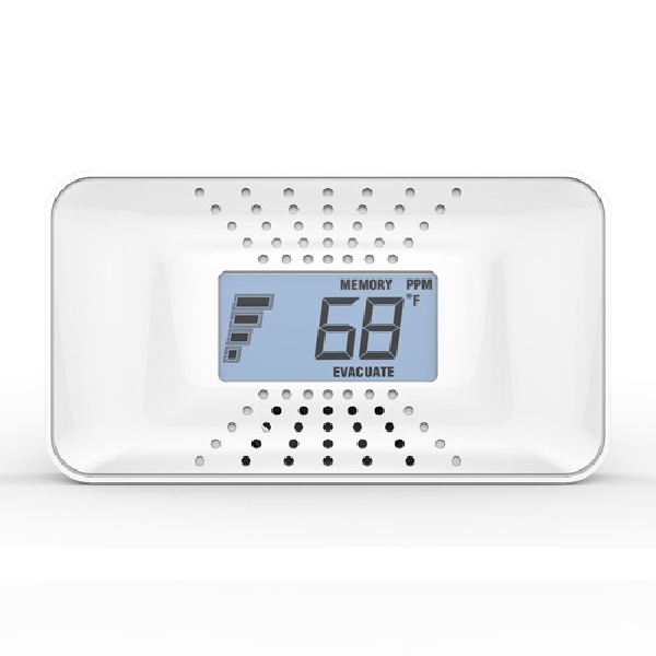 1039753 Carbon Monoxide Alarm with Temperature Digital Display, Digital Display, 85 dB, Alarm: Audible Beep