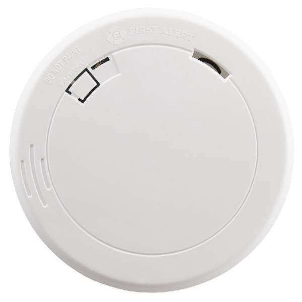First Alert 1039852 Smoke Alarm, 3 V, Photoelectric Sensor, 85 dB, Alarm: Audible Beep, Ceiling, Wall, White