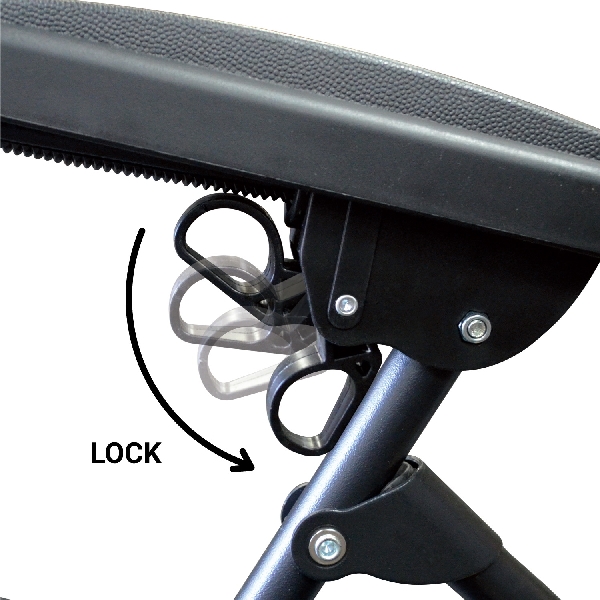 Caravan Canopy 80009000020 Zero Gravity Chair, 300 lb Capacity, Textilene Fabric Seat, Steel Frame, Black Frame - 3