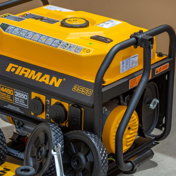 Firman 1003 Wheel Kit, Portable, Black, For: 3000 to 4900 W Medium Wattage Generators - 3
