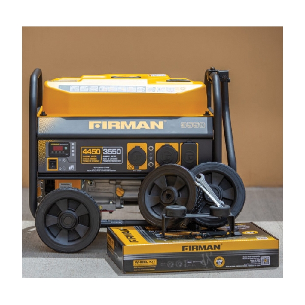 Firman 1003 Wheel Kit, Portable, Black, For: 3000 to 4900 W Medium Wattage Generators - 4