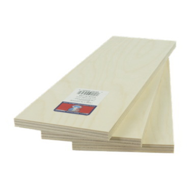 Strip Basswood, Midwest Products, 24 in L x 4 in W x 1/4 thick - 2