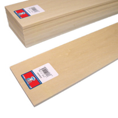 Midwest Products 6022 Strip, 36 in L, 1/16 in W, Balsa Wood - 2