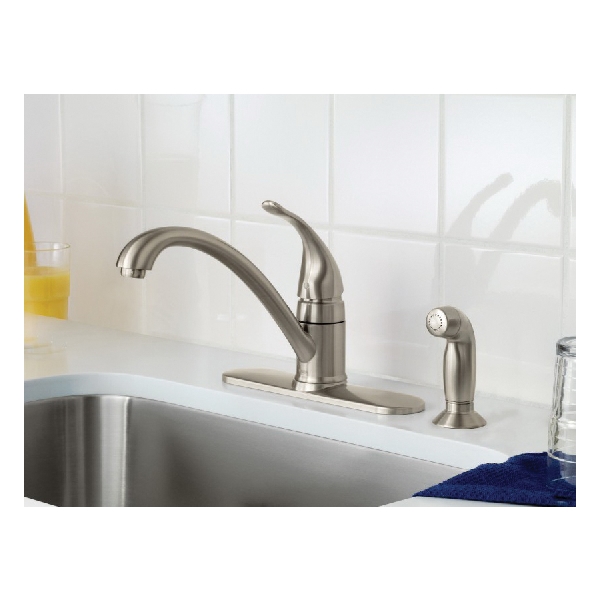 Torrance Kitchen Faucet, Moen, 1-Handle, Stainless, Includes Sprayer - 2