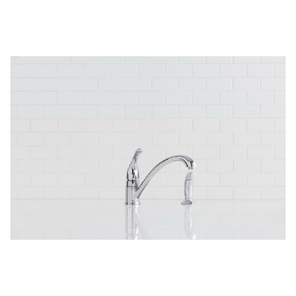Torrance Kitchen Faucet, Moen, 1-Handle, Stainless, Includes Sprayer - 3