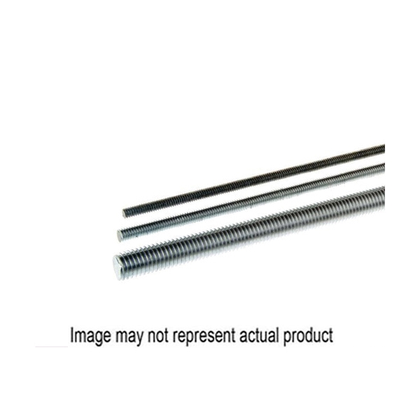 ATHG78120 Threaded Rod, 7/8-9 Thread, 10 ft L, Low Carbon Steel, Hot-Dipped Galvanized, Coarse Thread