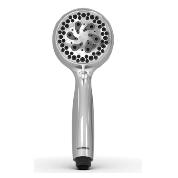 Waterpik EcoFlow Series VSA-653E Handheld Shower Head, 1/2 in Connection, 1.8 gpm, 6-Spray Function, Chrome
