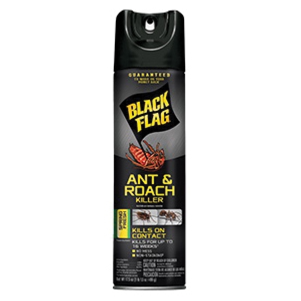 Black Flag HG-11033 Ant and Roach Killer, Liquid, Spray Application, Indoor, 17.5 oz Can