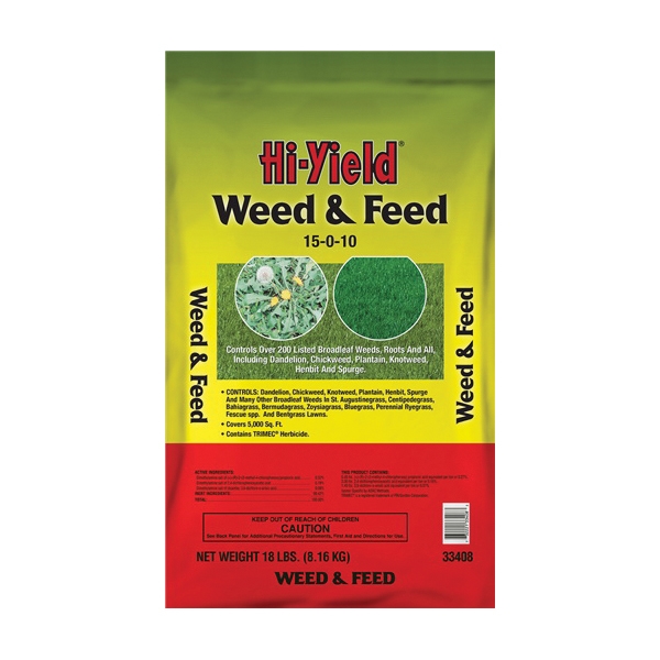 Hi-Yield 33408 Weed and Feed, Solid, 18 lb