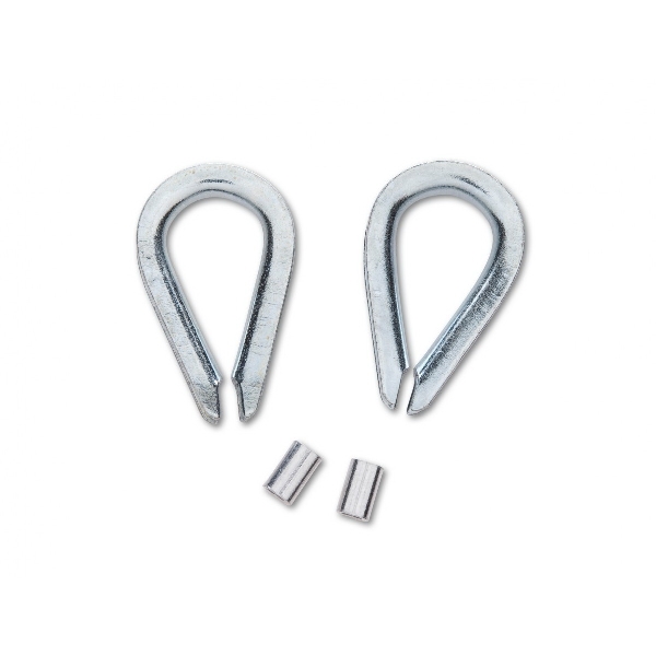 Campbell B7675314/5414 Cable Ferrule and Stop, 3/32 in Dia Cable, Aluminum - 2