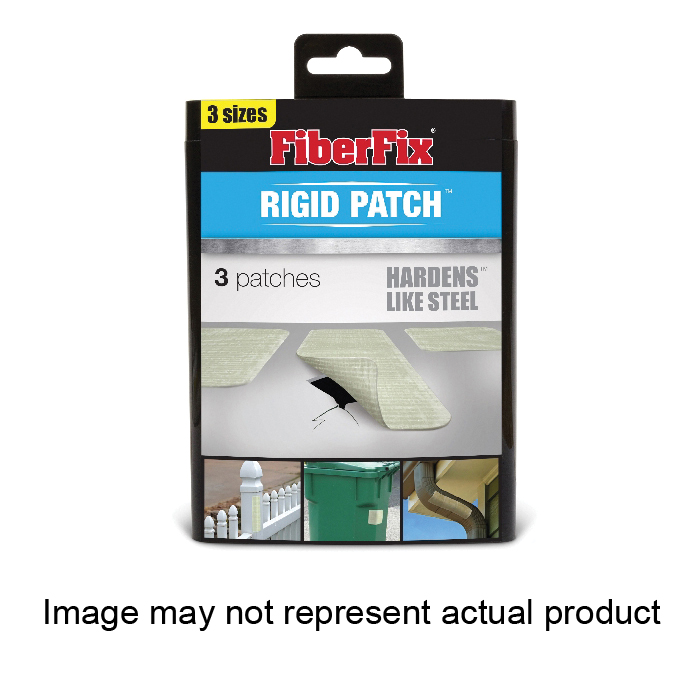 FiberFix 004426 UV Rigid Patch, 5 in L, 5 in W, White