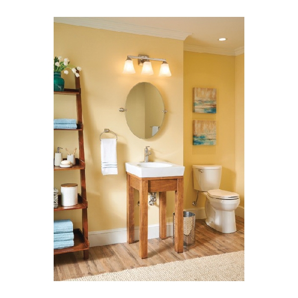 Conway Bath Faucet, Moen, 1-Handle, Brushed Nickel - 2
