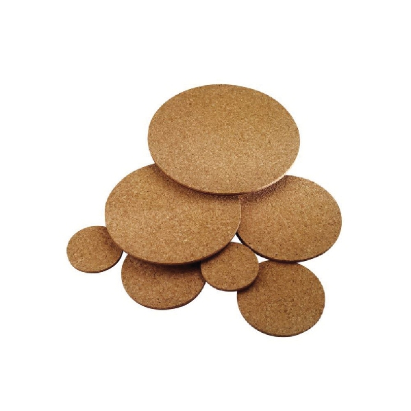 Plastec ECR12 Cork Mat, 12 in Dia, Brown - 4
