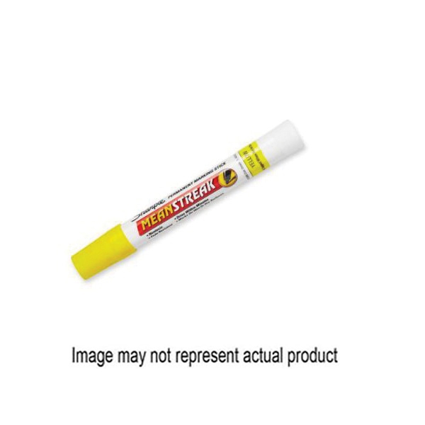 Sharpie Mean Streak 85018 Permanent Marker, Bullet, Chisel Lead/Tip, White Lead/Tip - 1