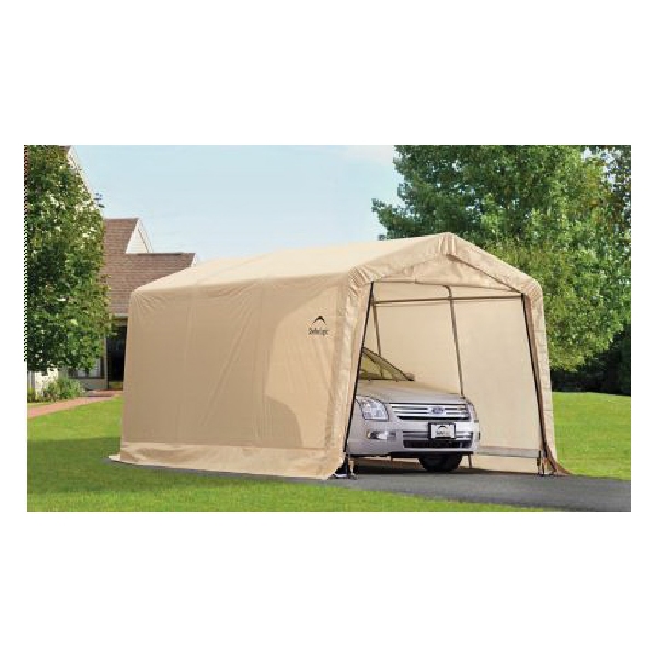 ShelterLogic AutoShelter 62680 Shelter, 10 ft OAL, 20 ft OAW, Steel Frame, Polyethylene Roof, Sandstone Roof - 2