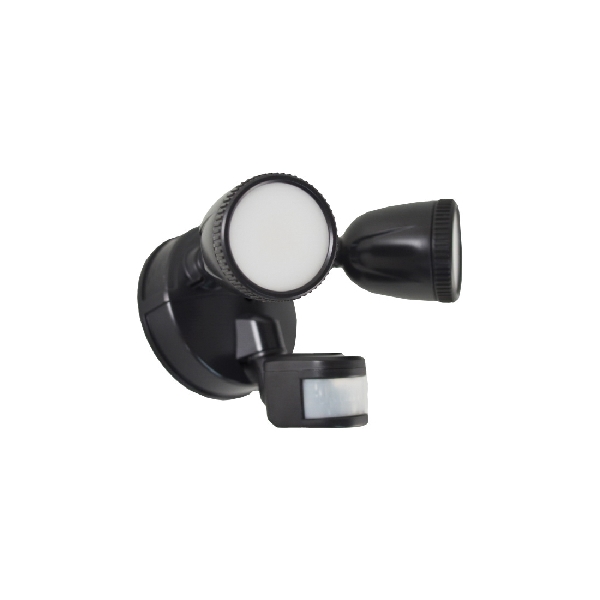Stonepoint Led Lighting 1G1200M-PB Motion Activated Security Light, 110 to 240 V, 15 W, 2-Lamp, LED Lamp, 1200 Lumens