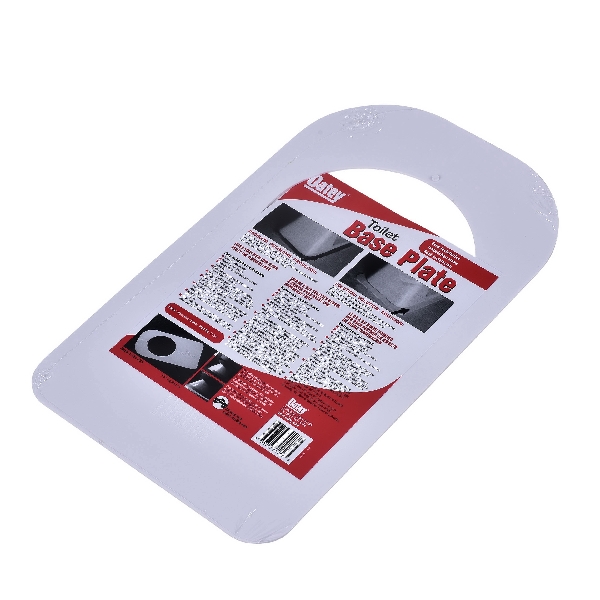 Oatey 31258 Square Toilet Base Plate, 8 in Dia Hole, ABS, White,  12 Pack - 3