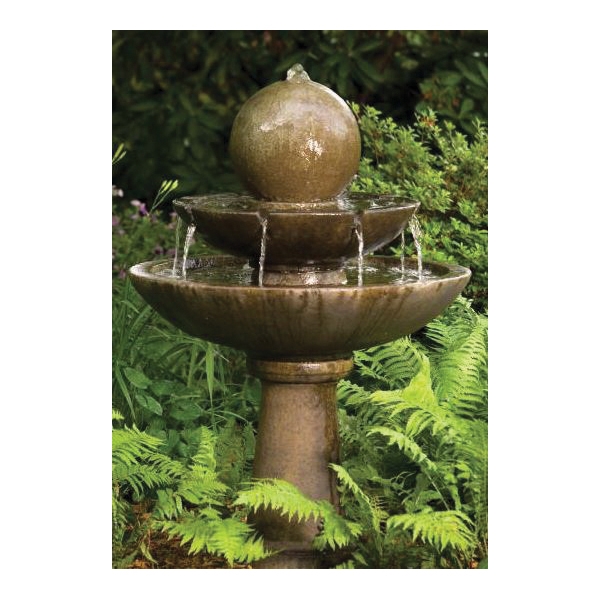 Massarelli's 3701 Fountain, 32 in W x 46-1/2 in H Dimensions, Tranquility, Everglade Stone