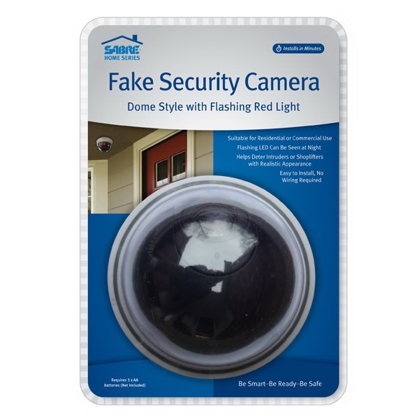 Sabre Home HS-FSCD Fake Security Camera Dome, Plastic Housing Material, Black - 4