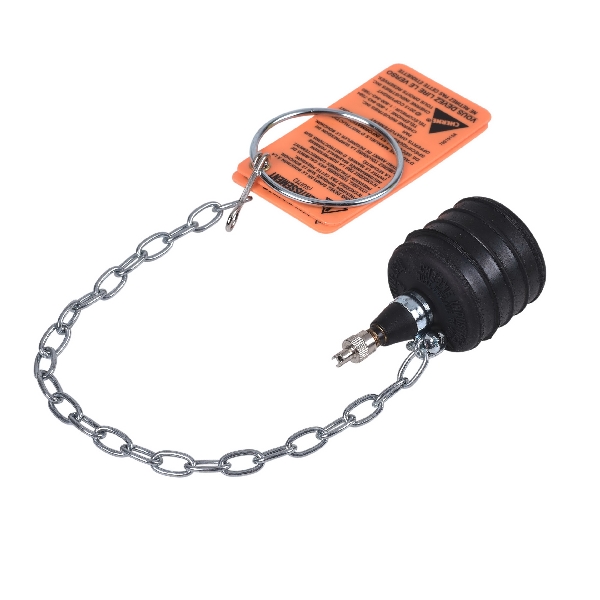 Cherne 270024 Test Ball Plug, 2 in Connection, Rubber/Steel, Black