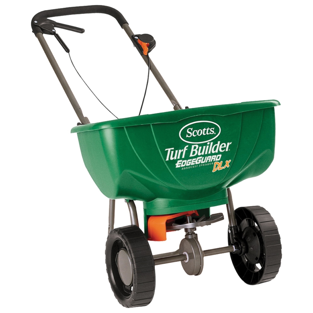Turf Builder 76232 Broadcast Spreader, 10,000 sq-ft Coverage Area, High Traction Wheel