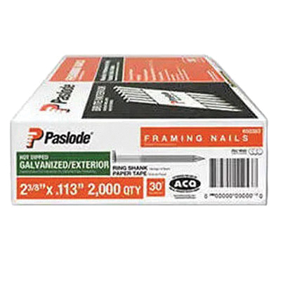 650386 Framing Nail, 3 in L, Hot-Dip Galvanized, Round Head, Smooth Shank, 2,000 Count, 30 deg