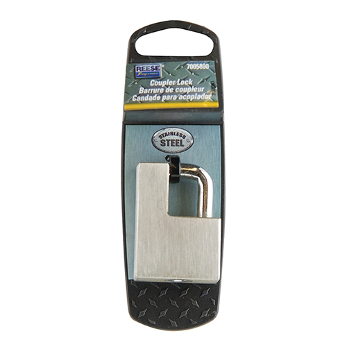 Reese Towpower 7005800 Coupler Latch Lock, Adjustable Keyed Entry Lock, Stainless Steel
