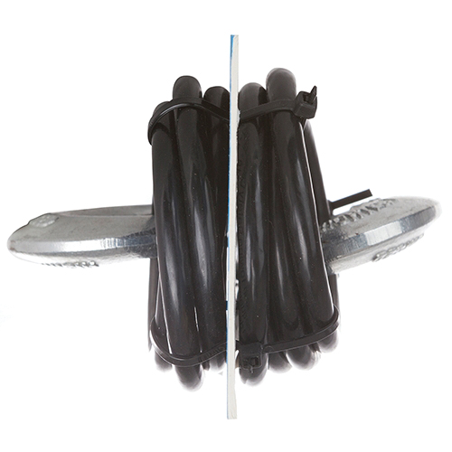 Reese Towpower 7007500 Towing Safety Cable, 3/8 in Dia, 40 in L, Latch Hook End, 5000 lb Working Load, Stainless Steel